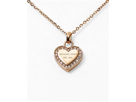 michael kors heart pendant